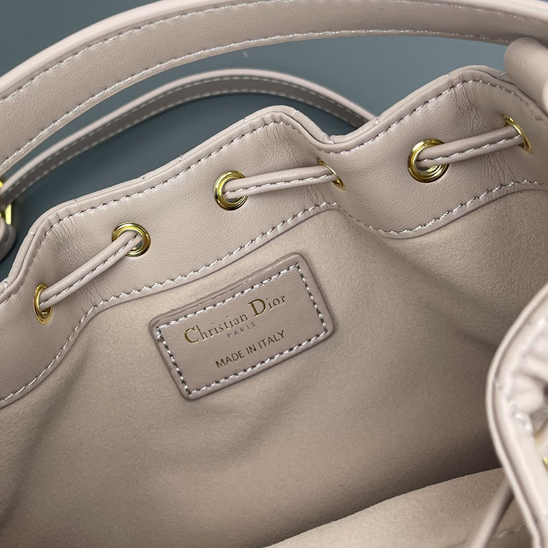 N品 DIOR ディオール Dior Jolie バケットバッグ スモール M2780UNKW_M51U ピンクベージュ ゴールド金具 激安優良店 - 画像 (4)