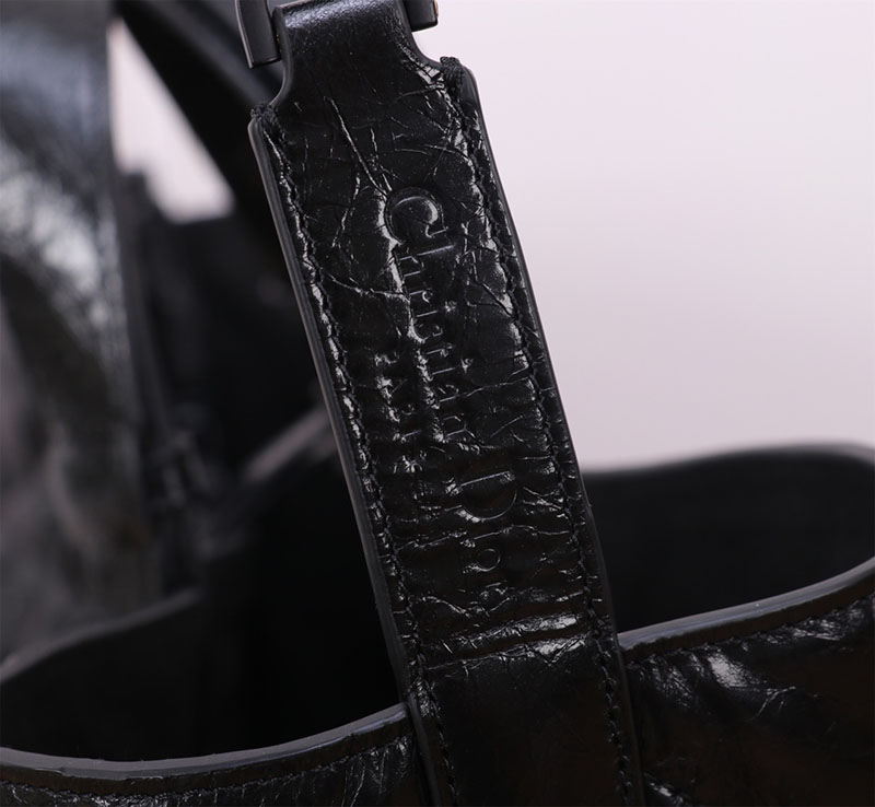 N品 DIOR ディオール Dior Toujours バッグ ラージ M2820SNIO_M900 黒 ブラック ブラック金具 激安優良店 - 画像 (4)