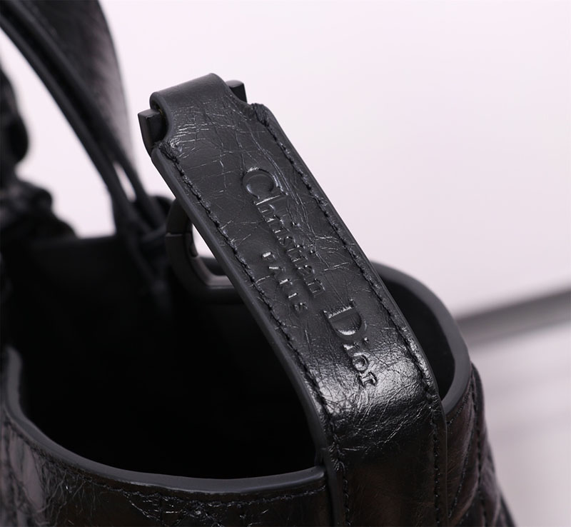 N品 DIOR ディオール Dior Toujours バッグ ミディアム M2821SNIO_M900 黒 ブラック ブラック金具 激安優良店 - 画像 (4)