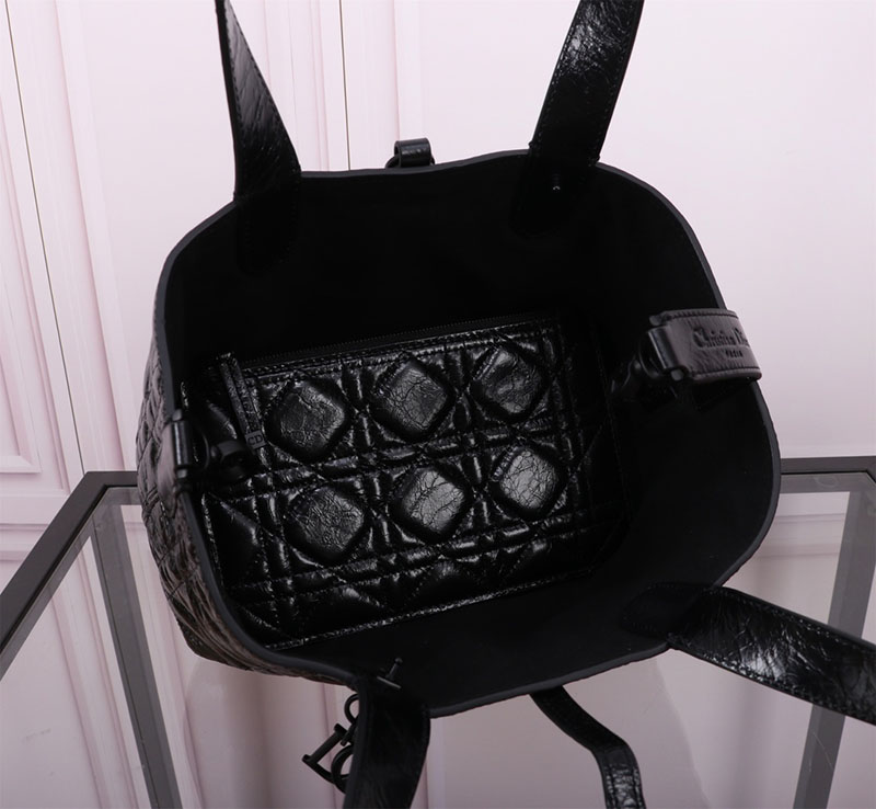 N品 DIOR ディオール Dior Toujours バッグ スモール M2821OSHJ_M900 黒 ブラック ブラック金具 激安優良店 - 画像 (3)