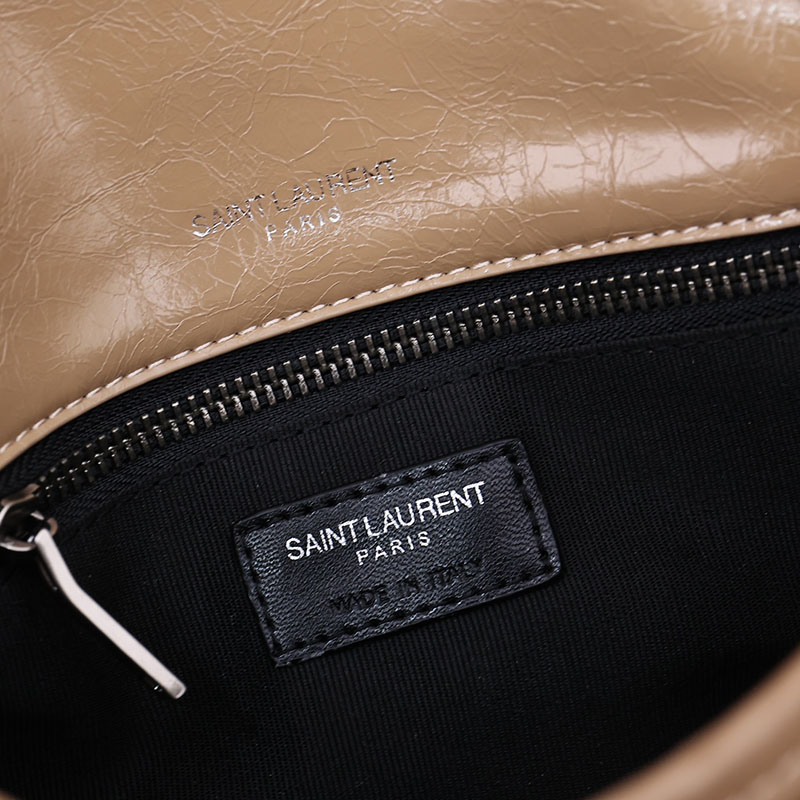 N品 YSL サンローラン バッグ アウトレット ニキ ベイビー ダークベージュ 6331600EN042721 カーフスキンレザー シルバー金具 激安優良店 - 画像 (2)