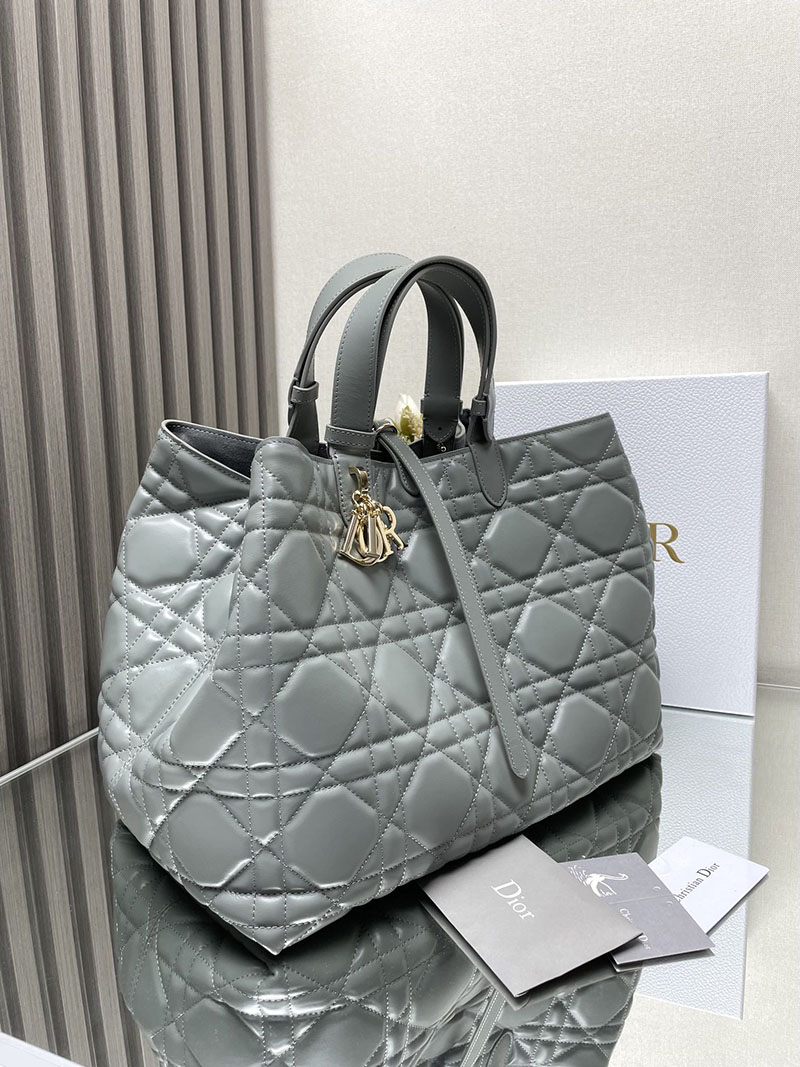 N品 DIOR ディオール Dior Toujours バッグ ラージ M2820OSHJ_M81B ストーングレー ゴールド金具 激安優良店 - 画像 (8)