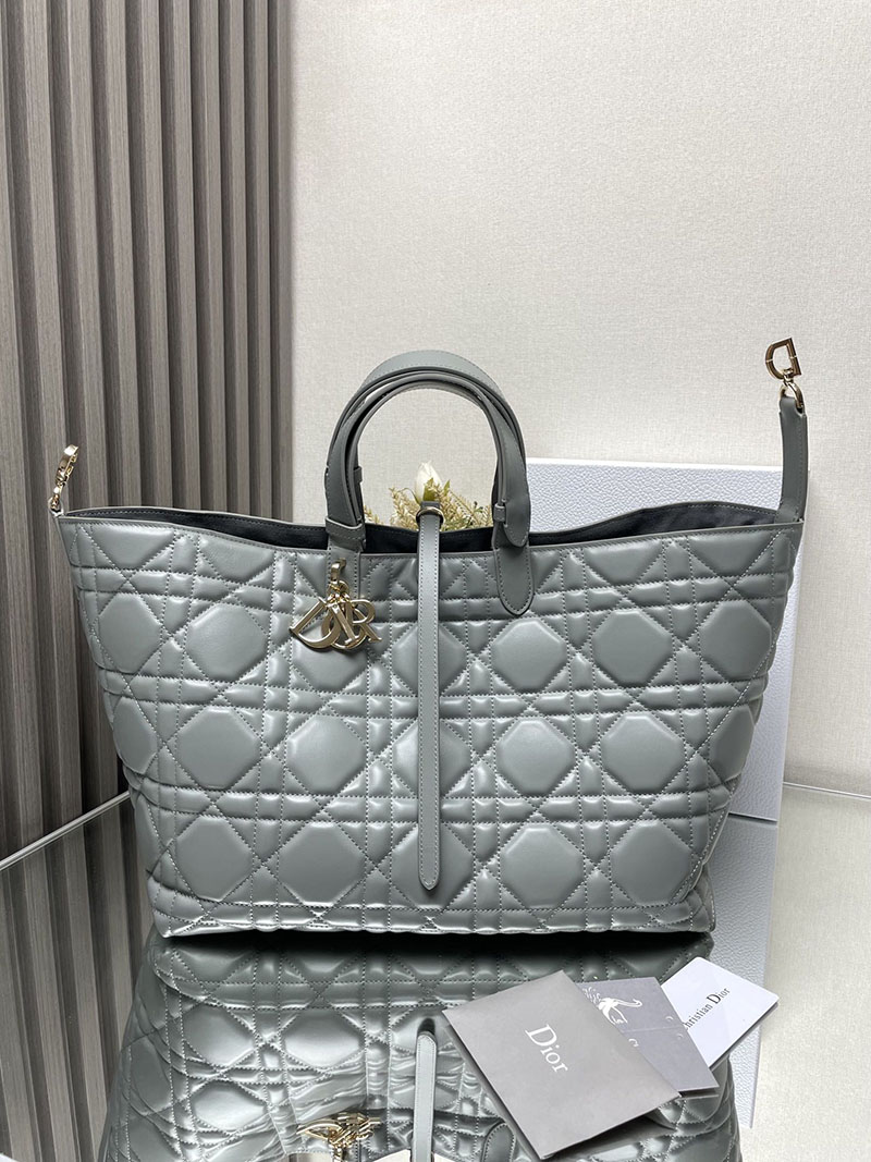 N品 DIOR ディオール Dior Toujours バッグ ラージ M2820OSHJ_M81B ストーングレー ゴールド金具 激安優良店 - 画像 (5)