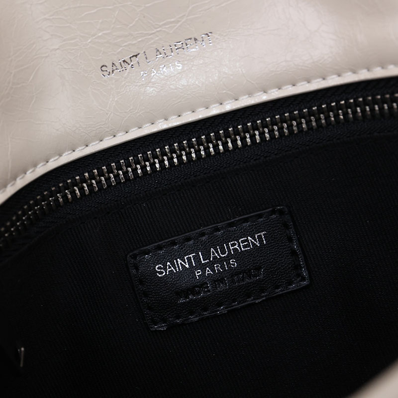 N品 YSL サンローラン バッグ アウトレット ニキ ベイビー オフホワイト 6331600EN049207 カーフスキンレザー シルバー金具 激安優良店 - 画像 (2)