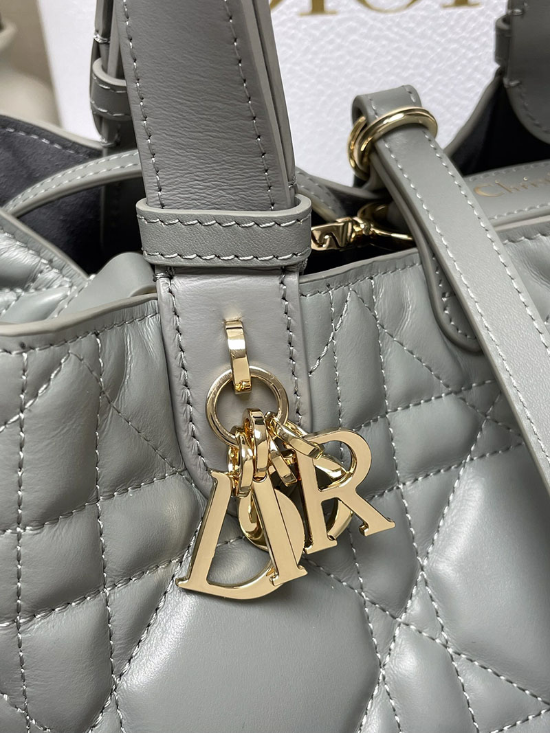 N品 DIOR ディオール Dior Toujours バッグ スモール M2822OSHJ_M81B ストーングレー ゴールド金具 激安優良店 - 画像 (6)