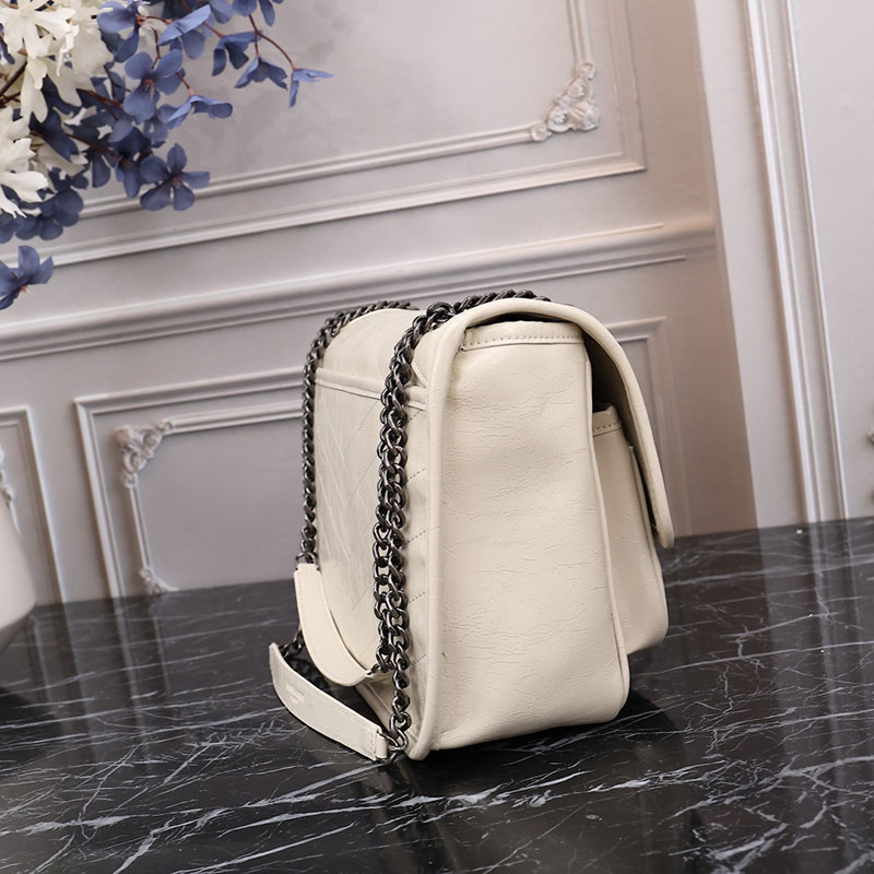 N品 YSL サンローラン バッグ アウトレット ニキ ミディアム オフホワイト 6331580EN049207 カーフスキンレザー シルバー金具 激安優良店 - 画像 (5)