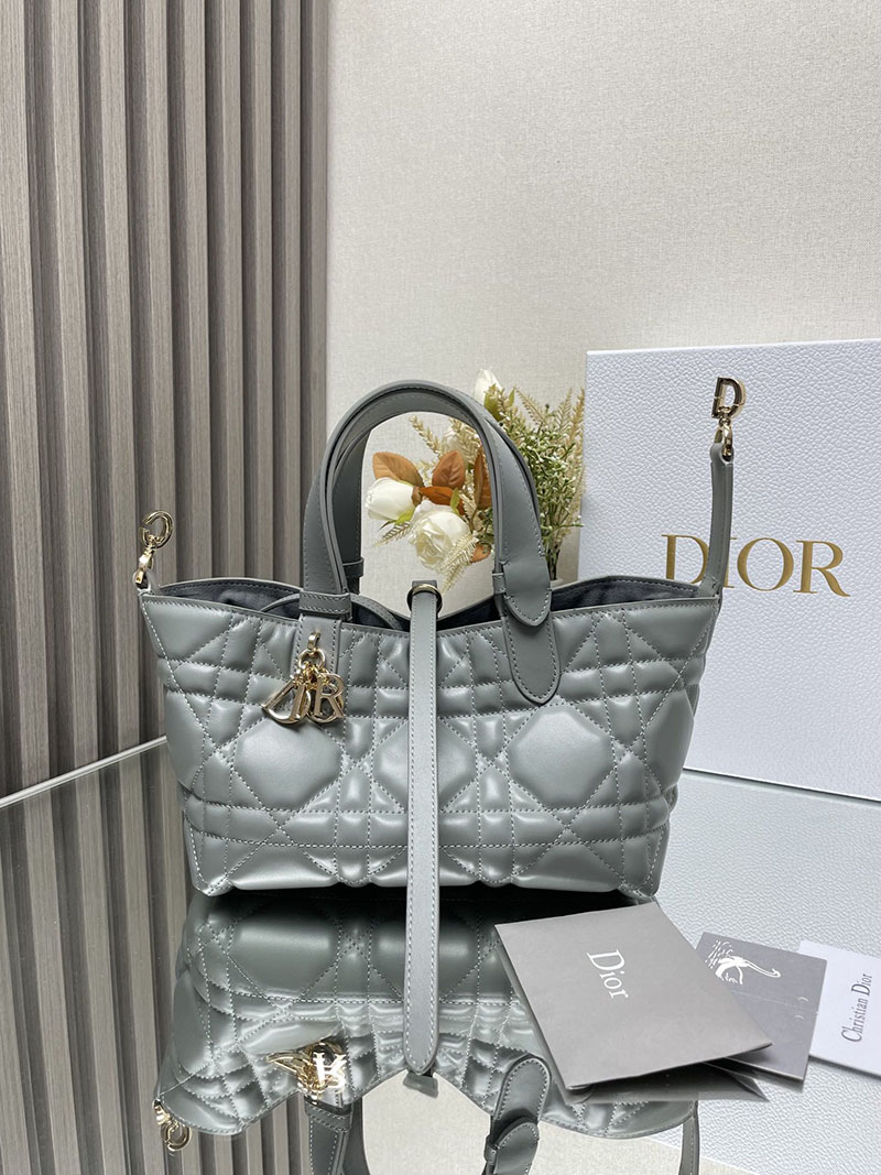 N品 DIOR ディオール Dior Toujours バッグ スモール M2822OSHJ_M81B ストーングレー ゴールド金具 激安優良店 - 画像 (5)