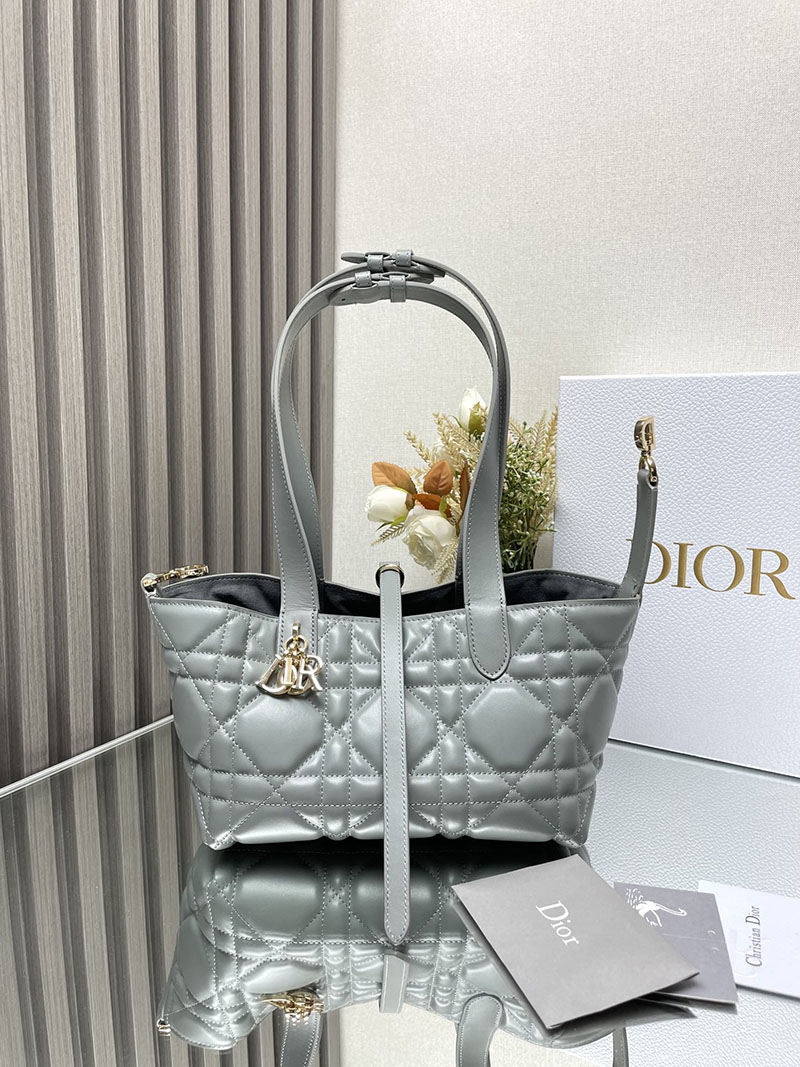 N品 DIOR ディオール Dior Toujours バッグ スモール M2822OSHJ_M81B ストーングレー ゴールド金具 激安優良店 - 画像 (3)
