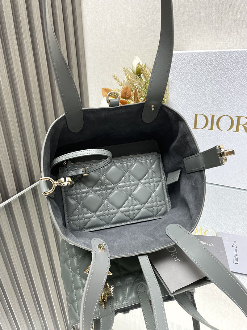 N品 DIOR ディオール Dior Toujours バッグ スモール M2822OSHJ_M81B ストーングレー ゴールド金具 激安優良店 - 画像 (2)