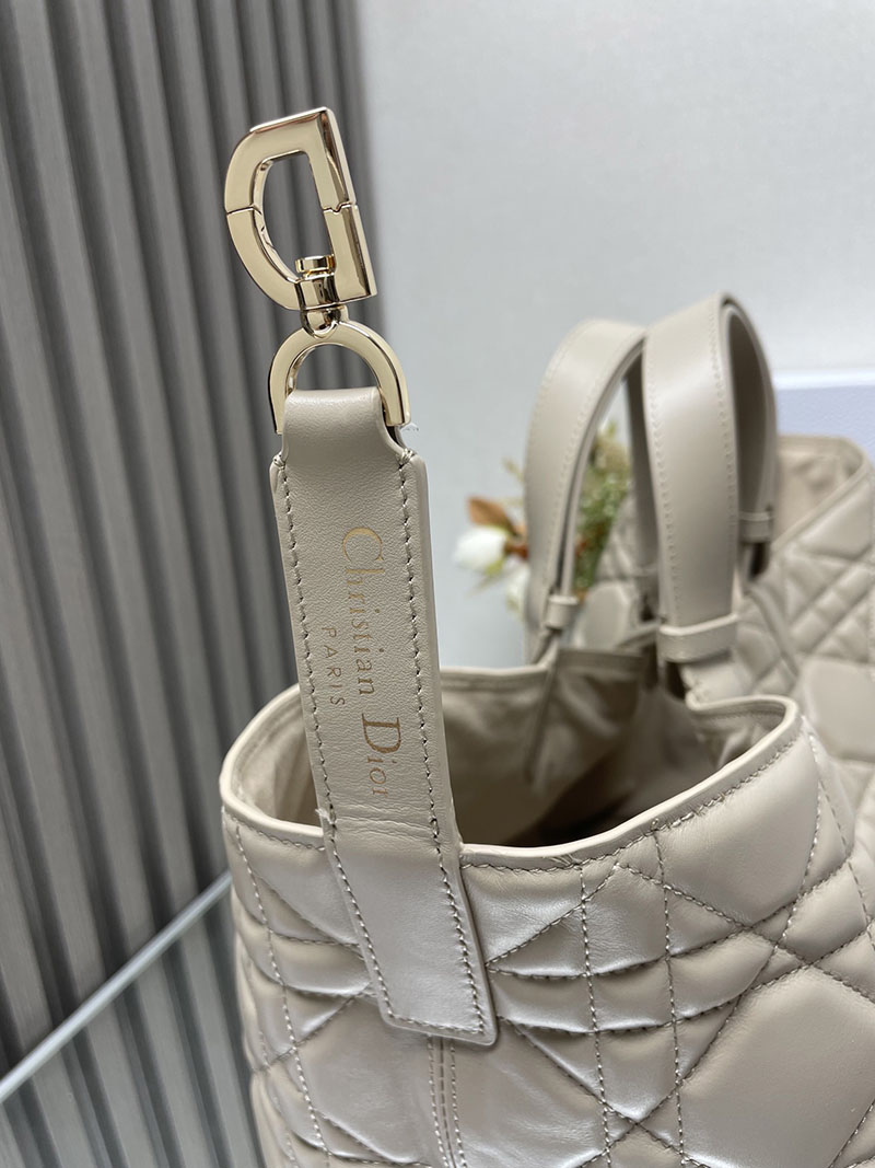 N品 DIOR ディオール Dior Toujours バッグ ラージ M2820OSHJ_M51U パウダーベージュ ゴールド金具 激安優良店 - 画像 (4)