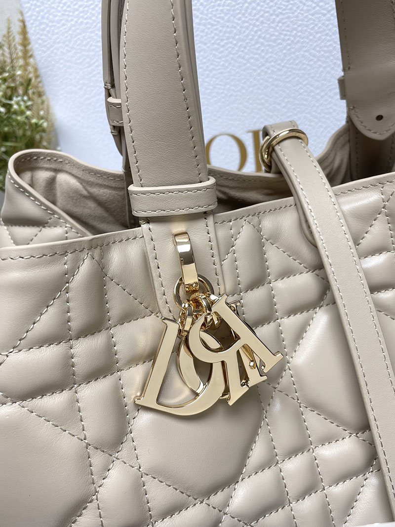 N品 DIOR ディオール Dior Toujours バッグ ミディアム M2821OBNT_M51U パウダーベージュ ゴールド金具 激安優良店 - 画像 (9)