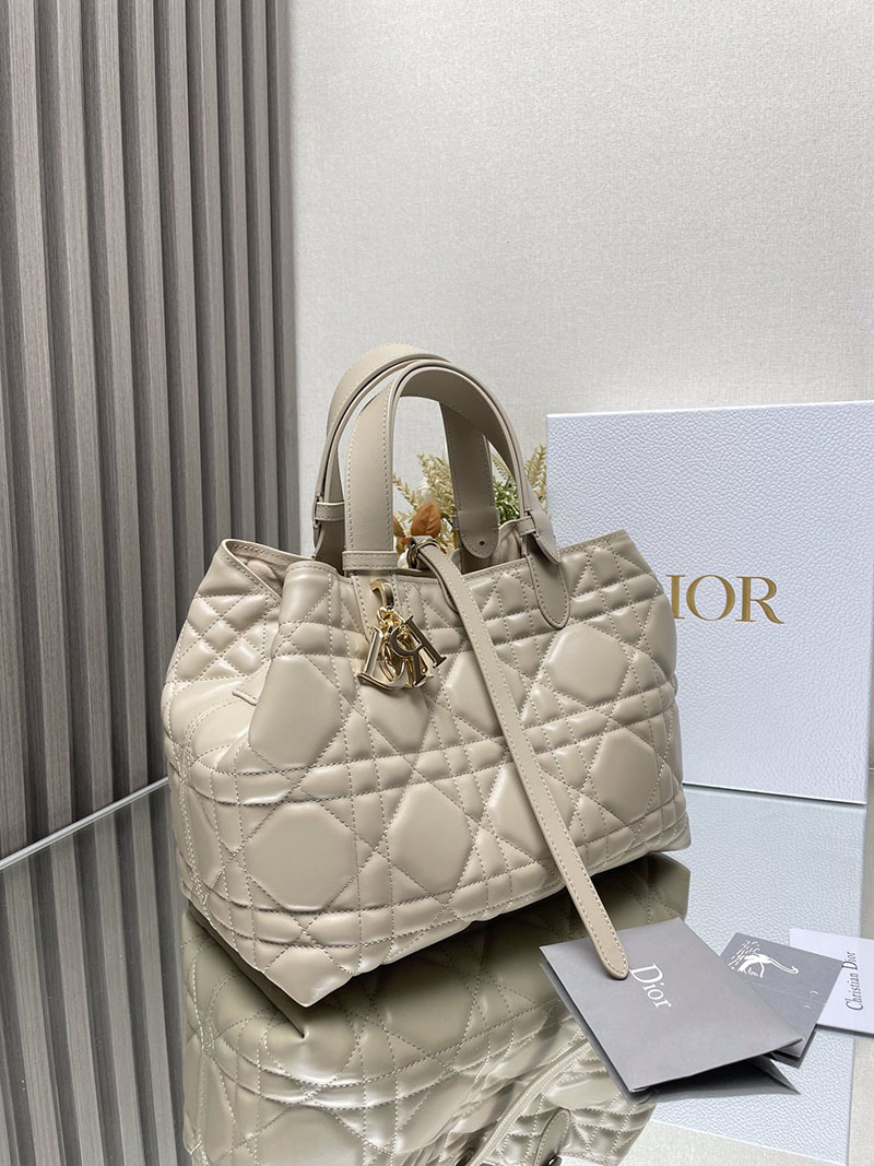 N品 DIOR ディオール Dior Toujours バッグ ミディアム M2821OBNT_M51U パウダーベージュ ゴールド金具 激安優良店 - 画像 (8)