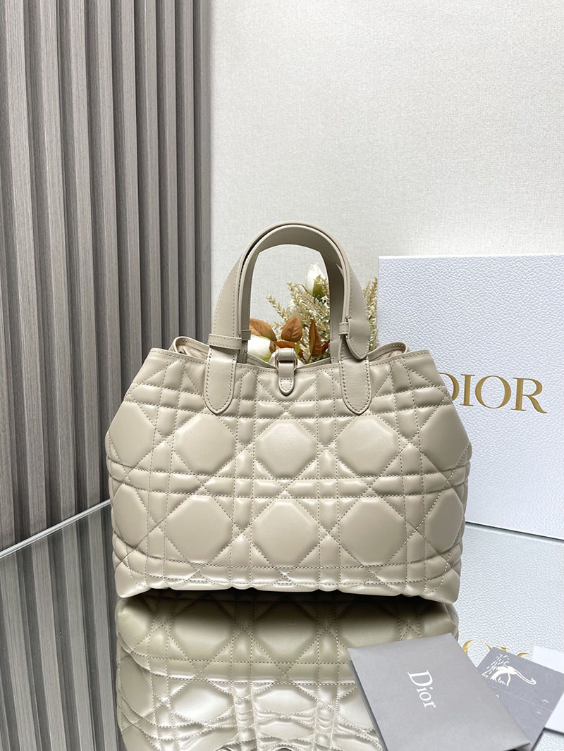 N品 DIOR ディオール Dior Toujours バッグ ミディアム M2821OBNT_M51U パウダーベージュ ゴールド金具 激安優良店 - 画像 (7)