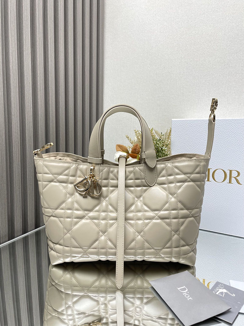 N品 DIOR ディオール Dior Toujours バッグ ミディアム M2821OBNT_M51U パウダーベージュ ゴールド金具 激安優良店 - 画像 (5)