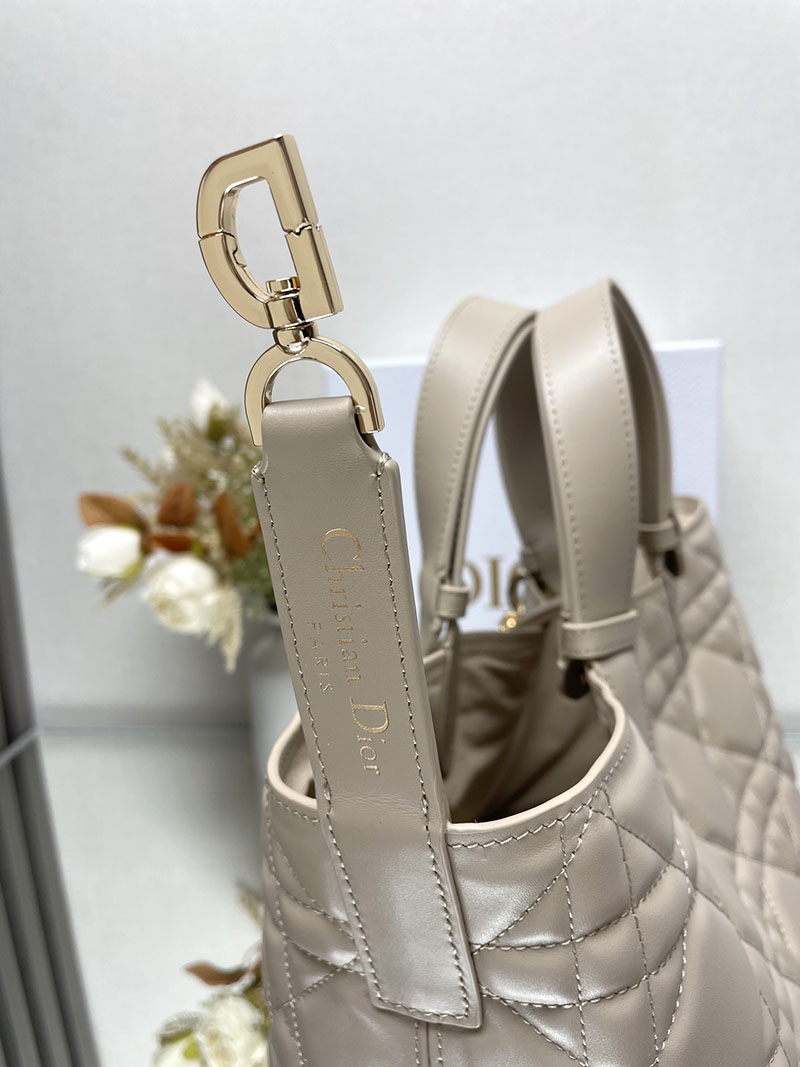 N品 DIOR ディオール Dior Toujours バッグ ミディアム M2821OBNT_M51U パウダーベージュ ゴールド金具 激安優良店 - 画像 (4)