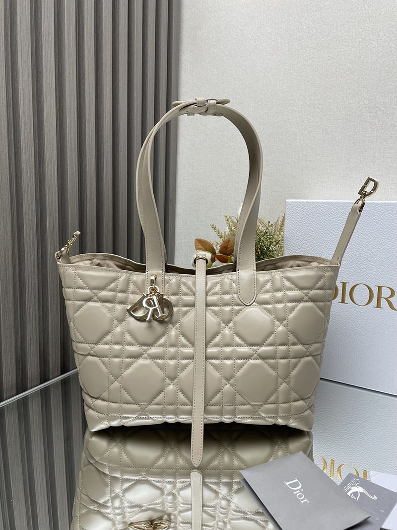 N品 DIOR ディオール Dior Toujours バッグ ミディアム M2821OBNT_M51U パウダーベージュ ゴールド金具 激安優良店 - 画像 (3)