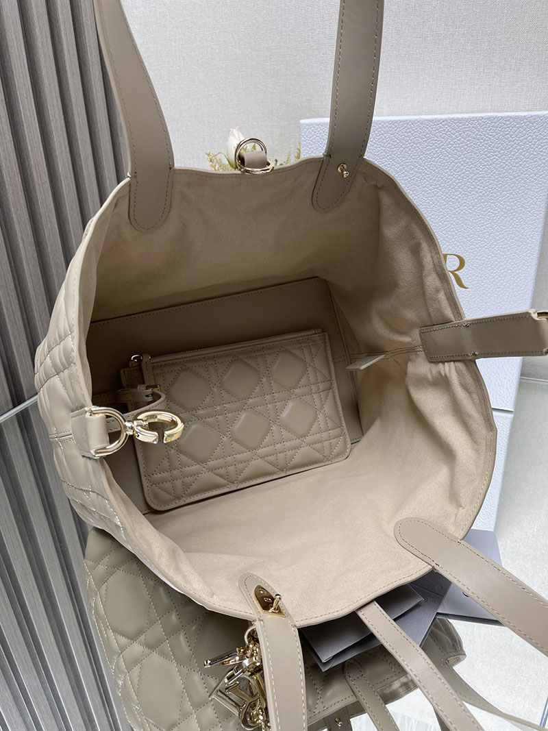 N品 DIOR ディオール Dior Toujours バッグ ミディアム M2821OBNT_M51U パウダーベージュ ゴールド金具 激安優良店 - 画像 (2)