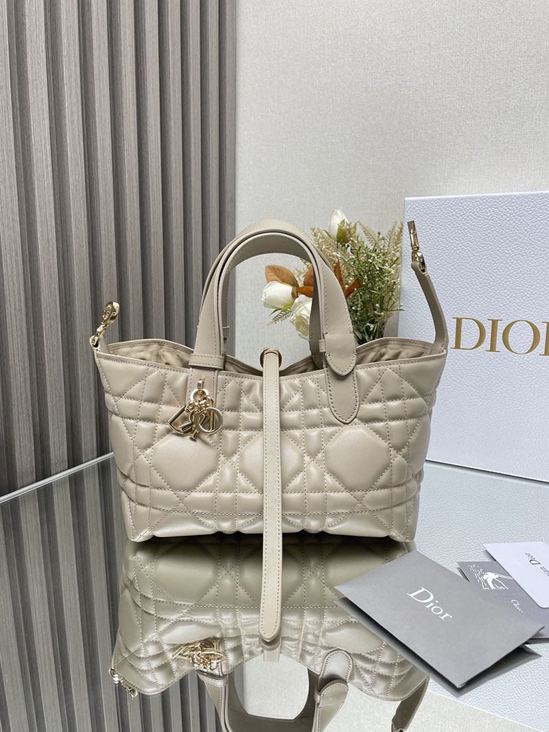 N品 DIOR ディオール Dior Toujours バッグ スモール M2822OSHJ_M51U パウダーベージュ ゴールド金具 激安優良店 - 画像 (6)