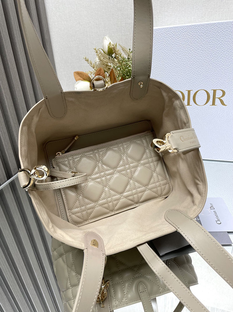 N品 DIOR ディオール Dior Toujours バッグ スモール M2822OSHJ_M51U パウダーベージュ ゴールド金具 激安優良店 - 画像 (2)