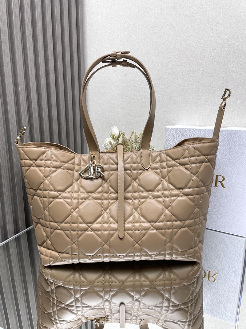 N品 DIOR ディオール Dior Toujours バッグ ラージ M2820OSHJ_M53U ブラウン ゴールド金具 激安優良店 - 画像 (3)
