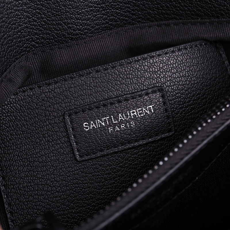 N品 YSL サンローラン バッグ レディース カレッジ ミディアム ブラック 600279BRM081000 ラムスキン ブラック金具 激安優良店 - 画像 (2)