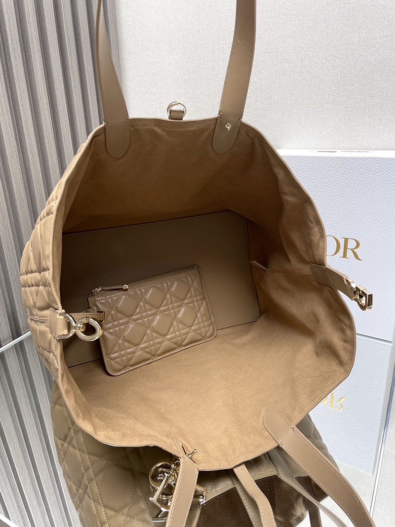 N品 DIOR ディオール Dior Toujours バッグ ラージ M2820OSHJ_M53U ブラウン ゴールド金具 激安優良店 - 画像 (2)