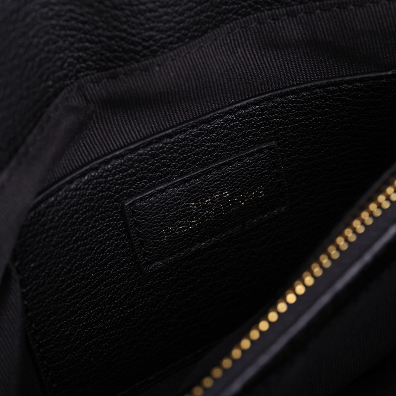 N品 YSL サンローラン バッグ レディース カレッジ ミディアム ブラック 600279BRM071000 ラムスキン ゴールド金具 激安優良店 - 画像 (2)