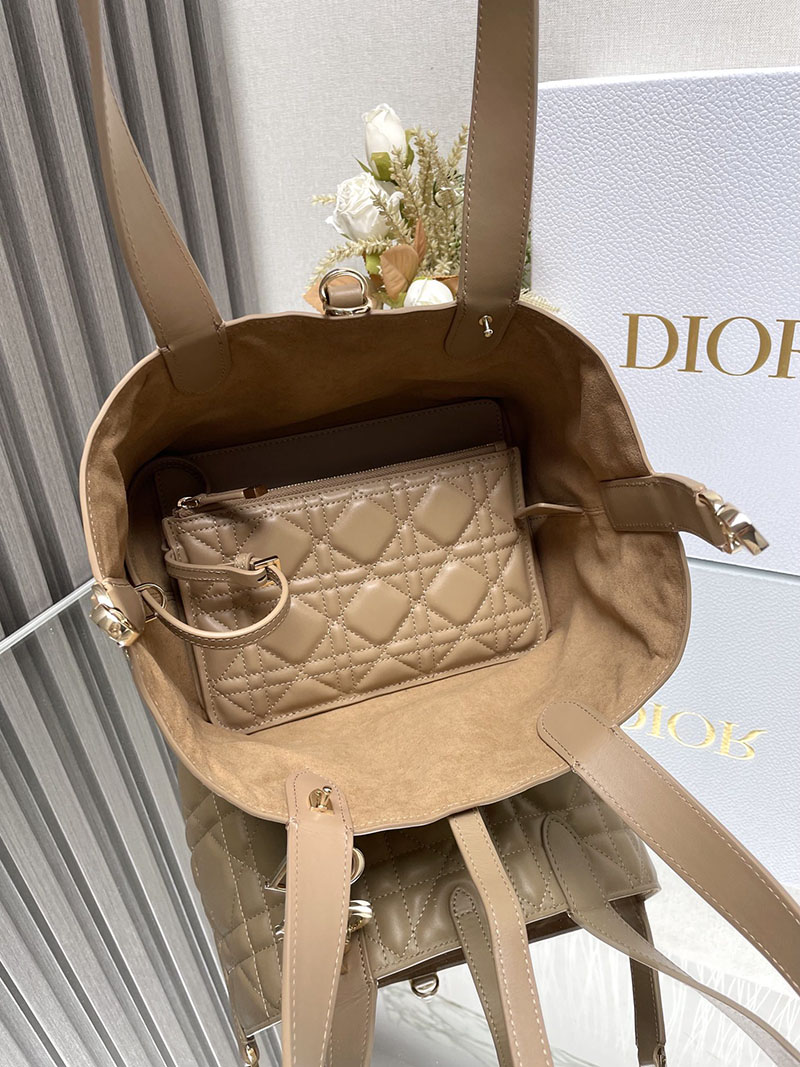 N品 DIOR ディオール Dior Toujours バッグ スモール M2822OSHJ_M53U ブラウン ゴールド金具 激安優良店 - 画像 (2)