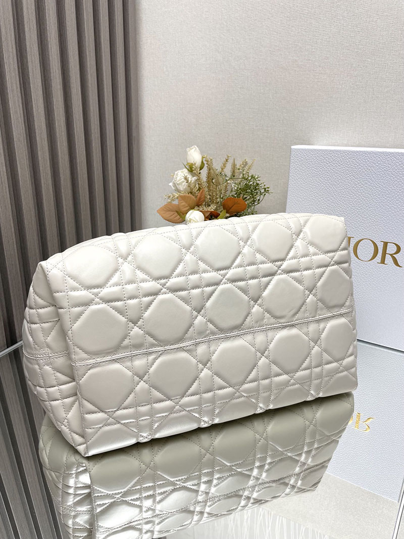N品 DIOR ディオール Dior Toujours バッグ ラージ M2820OSHJ_M030 ホワイト ゴールド金具 激安優良店 - 画像 (6)
