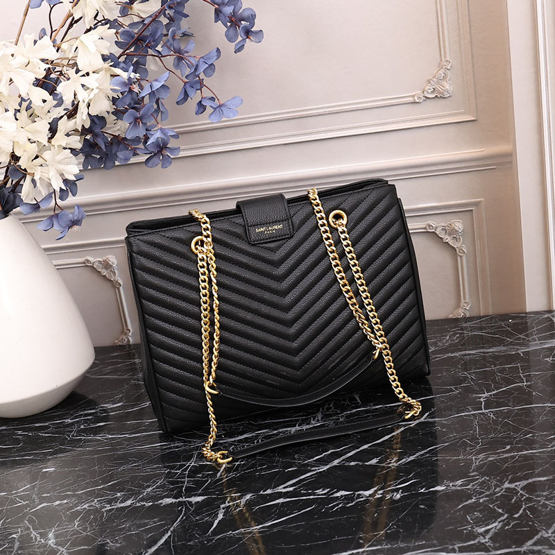 N品 YSL サンローラン MONOGRAMME ショルダーバッグ ブラック 860359BRM011000 カーフスキンレザー ゴールド金具 激安優良店 - 画像 (8)