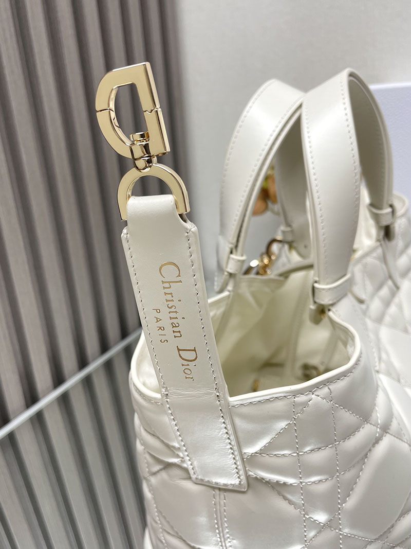 N品 DIOR ディオール Dior Toujours バッグ ミディアム M2821OBNT_M030 ホワイト ゴールド金具 激安優良店 - 画像 (4)