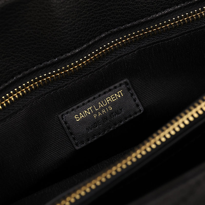 N品 YSL サンローラン MONOGRAMME ショルダーバッグ ブラック 860359BRM011000 カーフスキンレザー ゴールド金具 激安優良店 - 画像 (3)