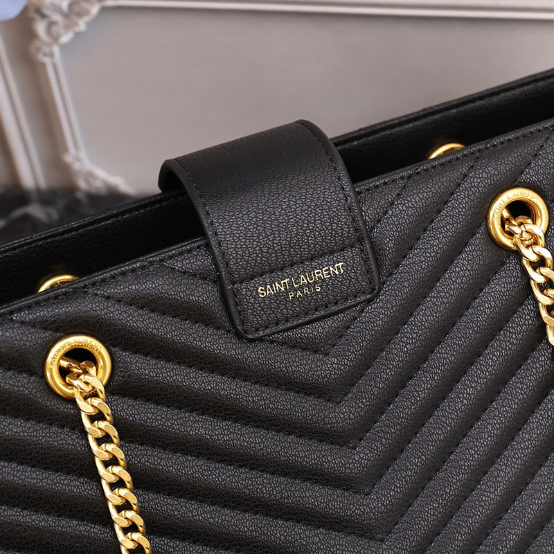 N品 YSL サンローラン MONOGRAMME ショルダーバッグ ブラック 860359BRM011000 カーフスキンレザー ゴールド金具 激安優良店 - 画像 (2)