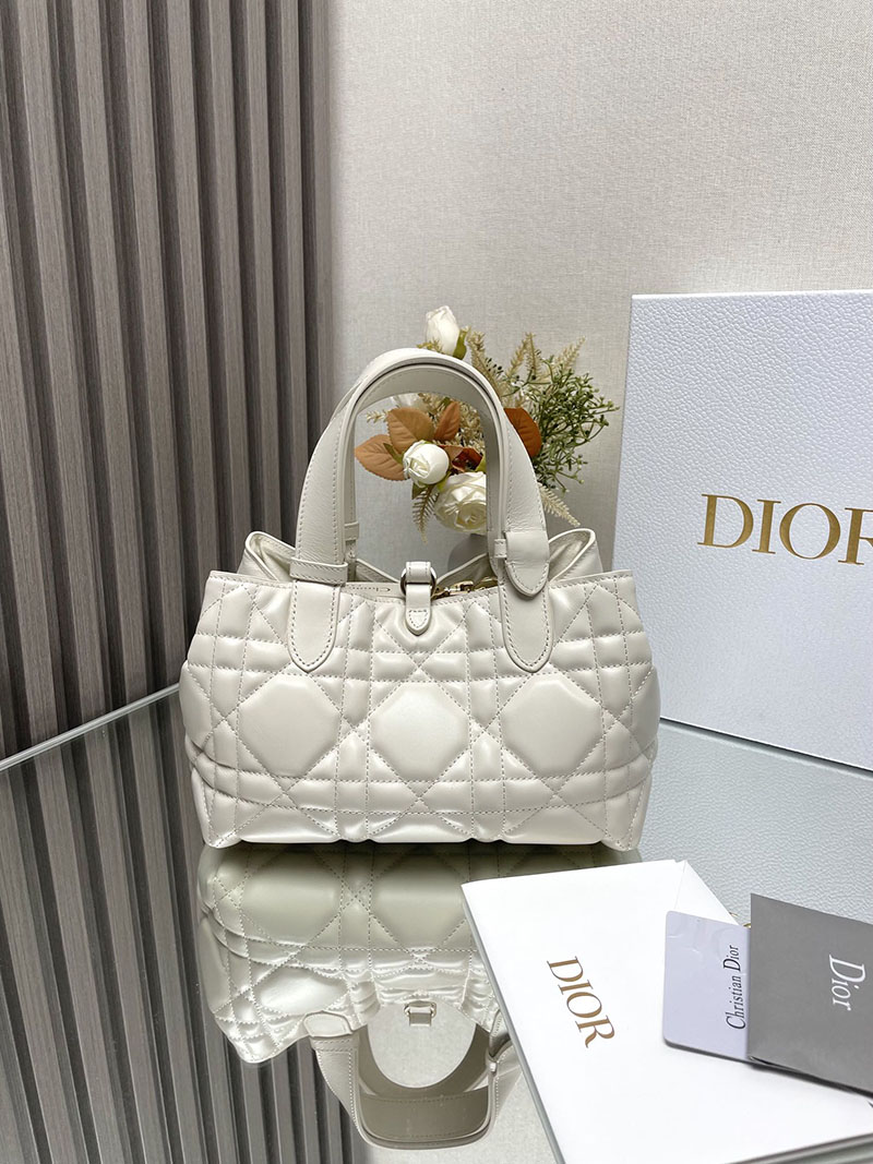 N品 DIOR ディオール Dior Toujours バッグ スモール M2822OSHJ_M030 ホワイト ゴールド金具 激安優良店 - 画像 (8)