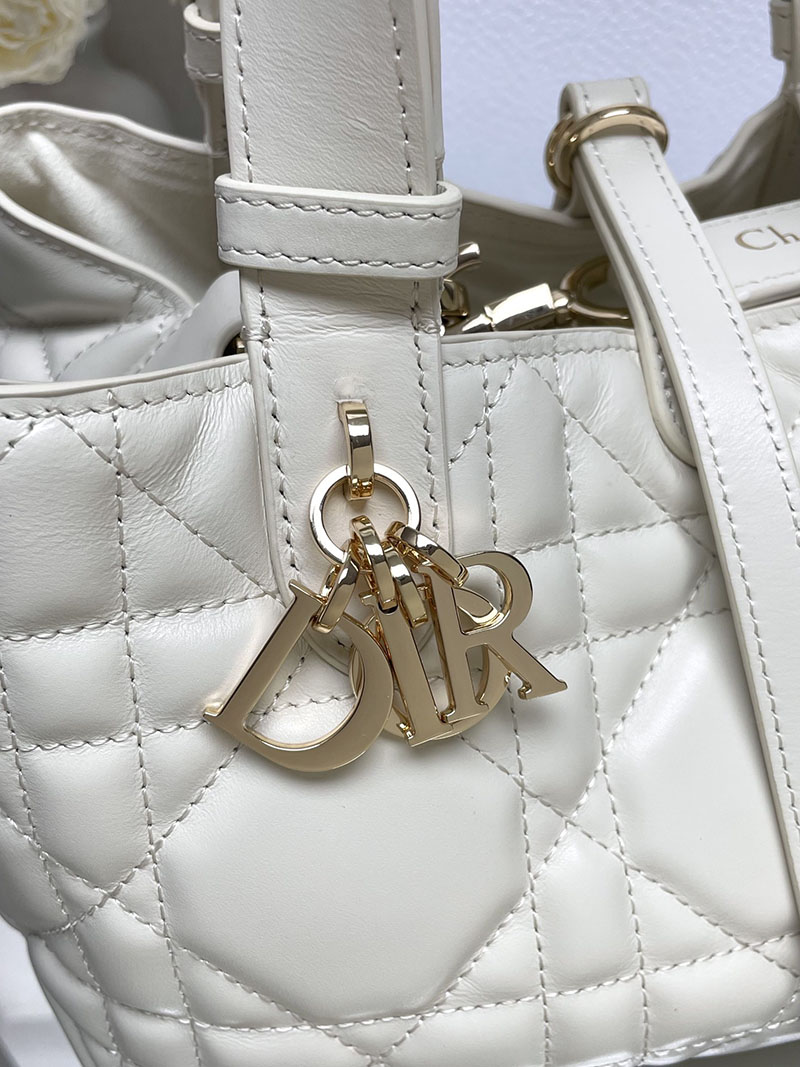 N品 DIOR ディオール Dior Toujours バッグ スモール M2822OSHJ_M030 ホワイト ゴールド金具 激安優良店 - 画像 (7)