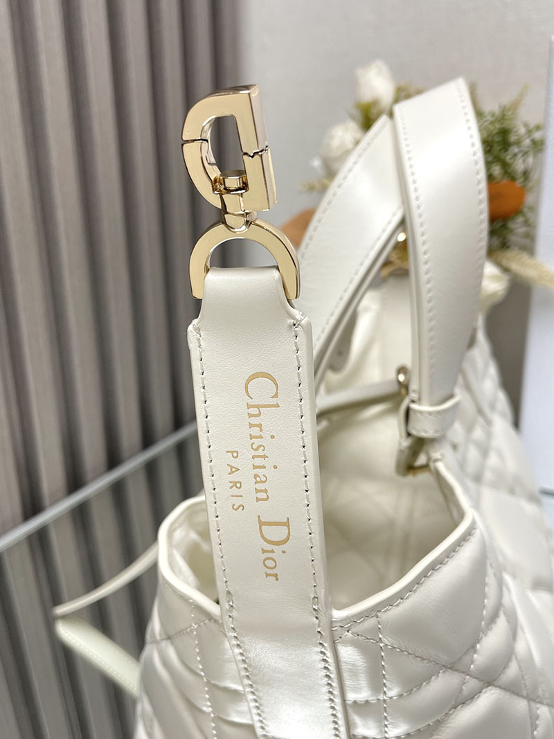 N品 DIOR ディオール Dior Toujours バッグ スモール M2822OSHJ_M030 ホワイト ゴールド金具 激安優良店 - 画像 (4)