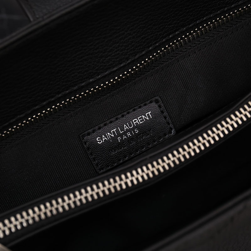 N品 YSL サンローラン MONOGRAMME ショルダーバッグ ブラック 860359BRM021000 カーフスキンレザー シルバー金具 激安優良店 - 画像 (3)