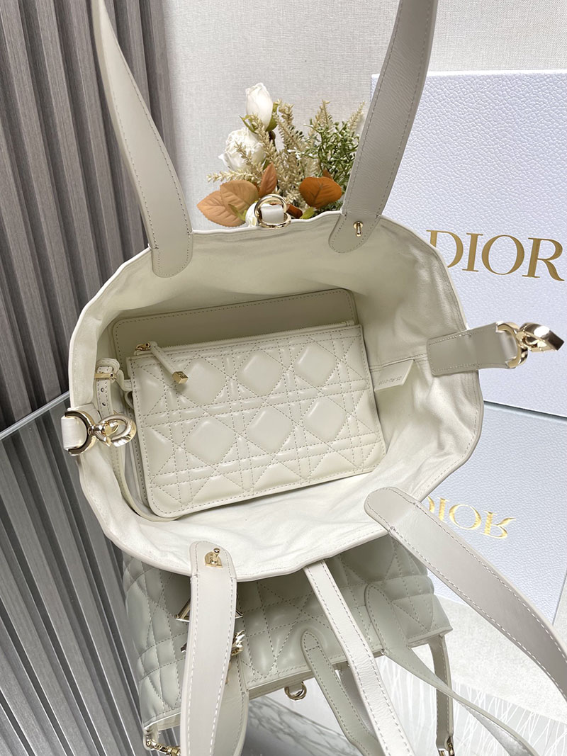 N品 DIOR ディオール Dior Toujours バッグ スモール M2822OSHJ_M030 ホワイト ゴールド金具 激安優良店 - 画像 (2)