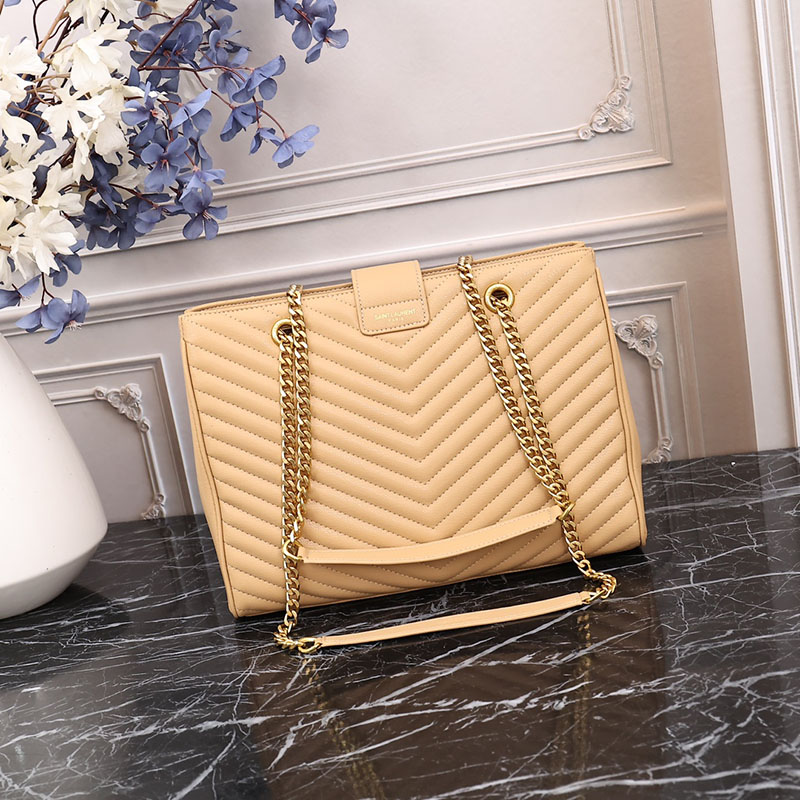 N品 YSL サンローラン MONOGRAMME ショルダーバッグ NATURAL TAN 860359BRM012357 カーフスキンレザー ゴールド金具 激安優良店 - 画像 (8)