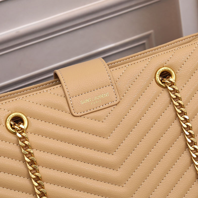 N品 YSL サンローラン MONOGRAMME ショルダーバッグ NATURAL TAN 860359BRM012357 カーフスキンレザー ゴールド金具 激安優良店 - 画像 (2)