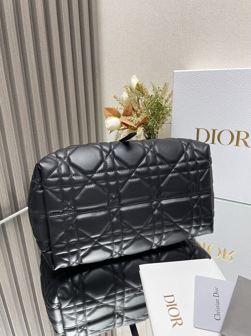 N品 DIOR ディオール Dior Toujours バッグ ミディアム M2821OBNT_M900 黒 ブラック ゴールド金具 激安優良店 - 画像 (6)