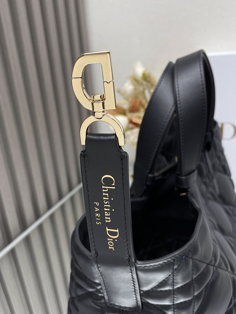 N品 DIOR ディオール Dior Toujours バッグ ミディアム M2821OBNT_M900 黒 ブラック ゴールド金具 激安優良店 - 画像 (4)