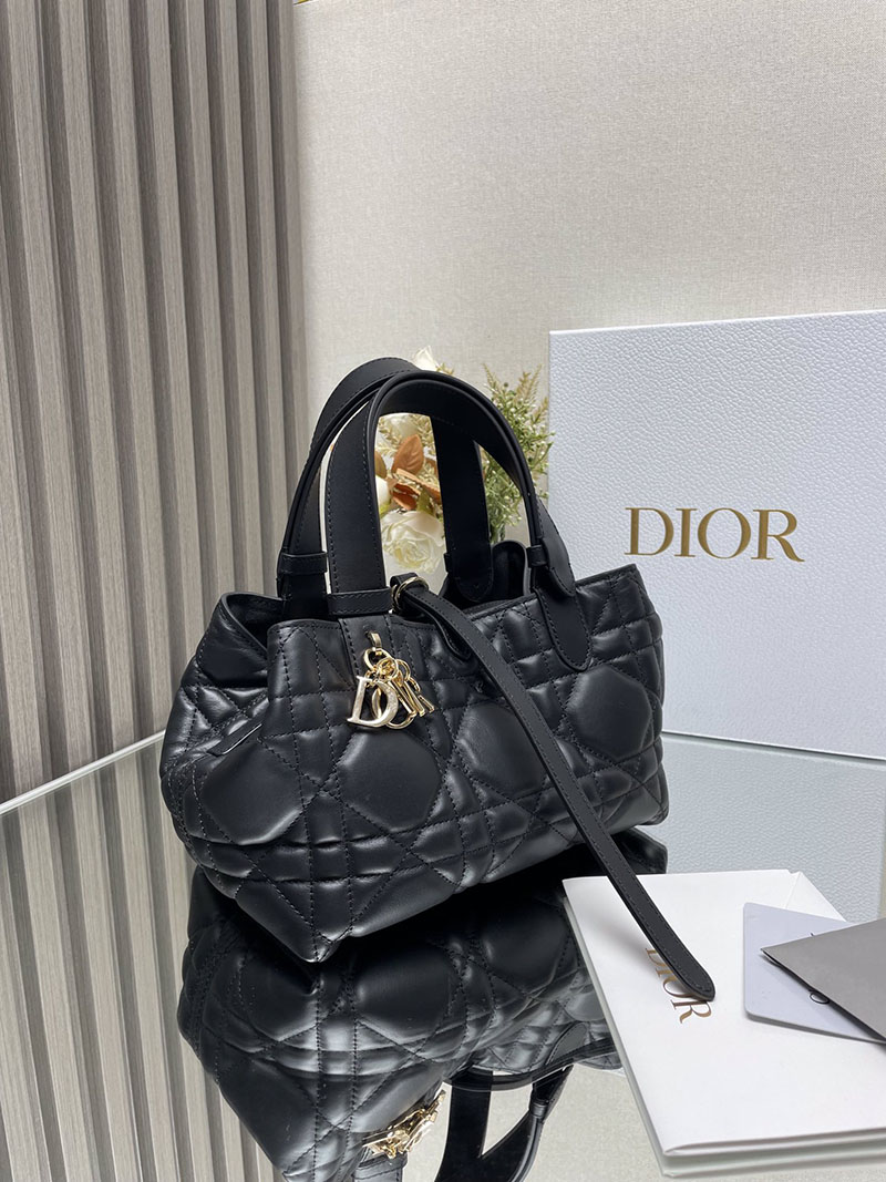 N品 DIOR ディオール Dior Toujours バッグ スモール M2822OSHJ_M900 黒 ブラック ゴールド金具 激安優良店 - 画像 (9)