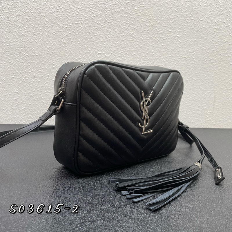 N品 YSL サンローラン ショルダーバッグ ルー カメラバッグ ブラック 761554DV7041000 牛革 シルバー金具 激安優良店 - 画像 (9)
