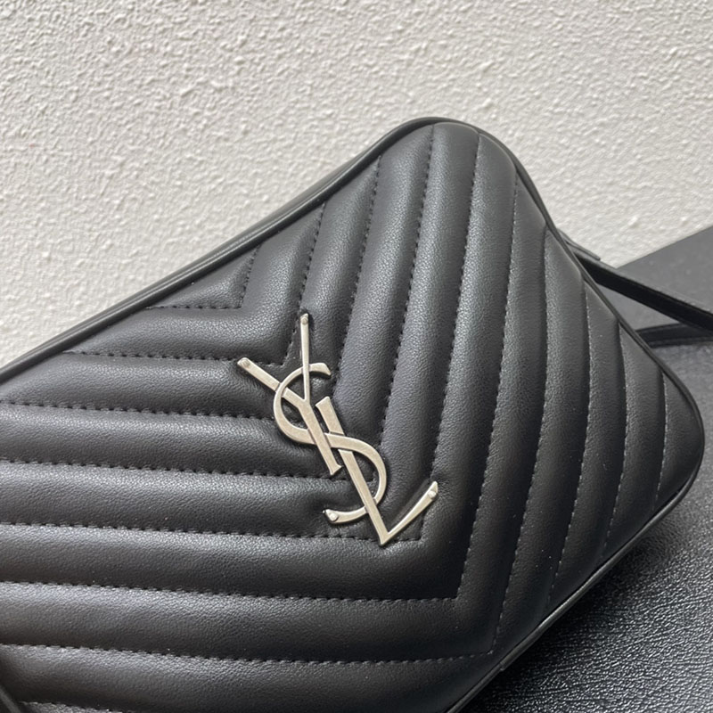 N品 YSL サンローラン ショルダーバッグ ルー カメラバッグ ブラック 761554DV7041000 牛革 シルバー金具 激安優良店 - 画像 (7)