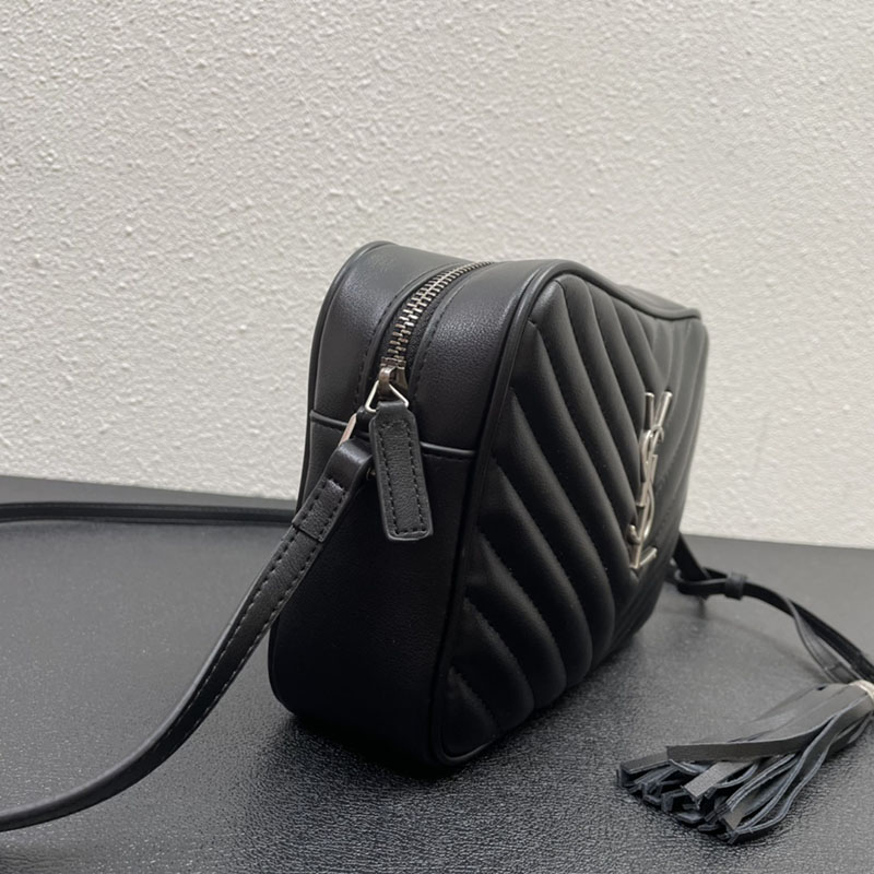 N品 YSL サンローラン ショルダーバッグ ルー カメラバッグ ブラック 761554DV7041000 牛革 シルバー金具 激安優良店 - 画像 (6)