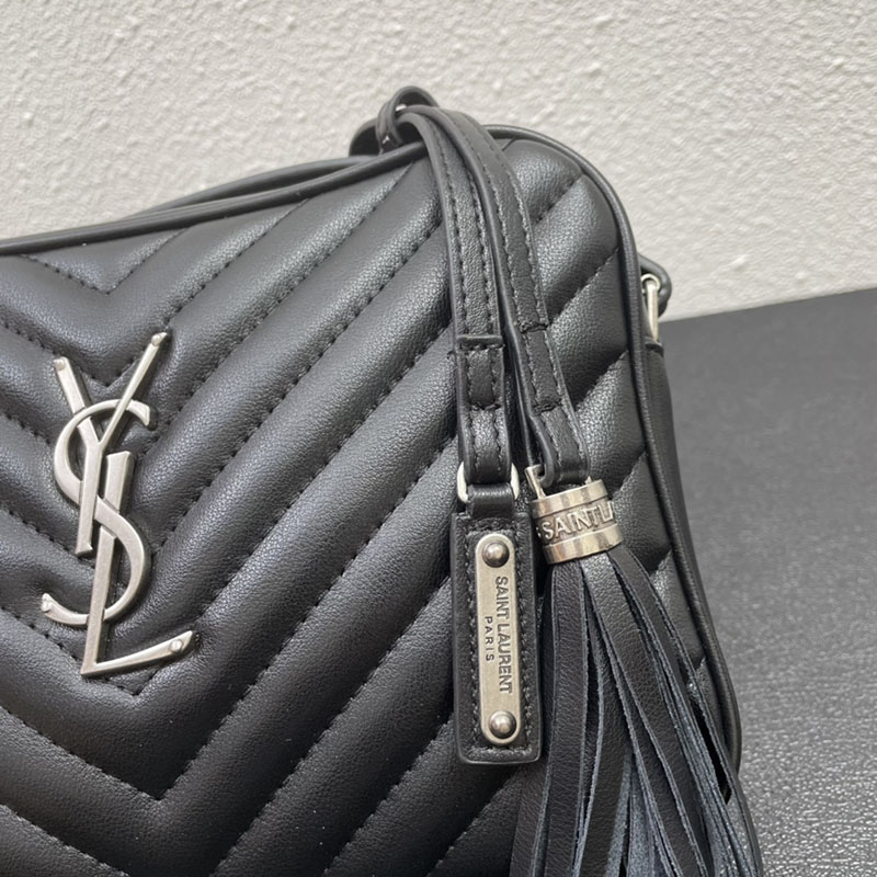 N品 YSL サンローラン ショルダーバッグ ルー カメラバッグ ブラック 761554DV7041000 牛革 シルバー金具 激安優良店 - 画像 (5)