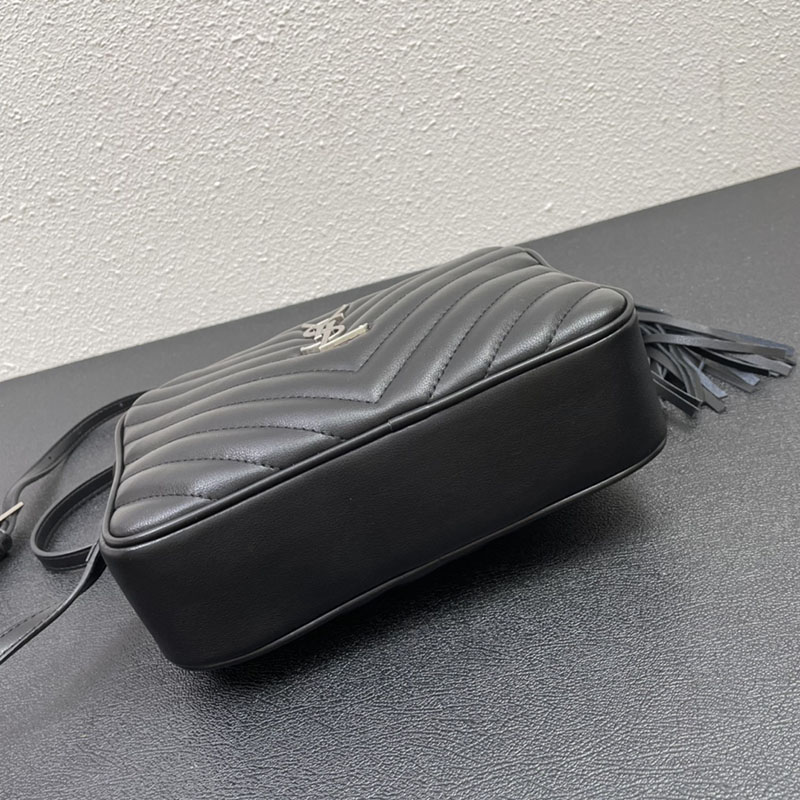 N品 YSL サンローラン ショルダーバッグ ルー カメラバッグ ブラック 761554DV7041000 牛革 シルバー金具 激安優良店 - 画像 (4)