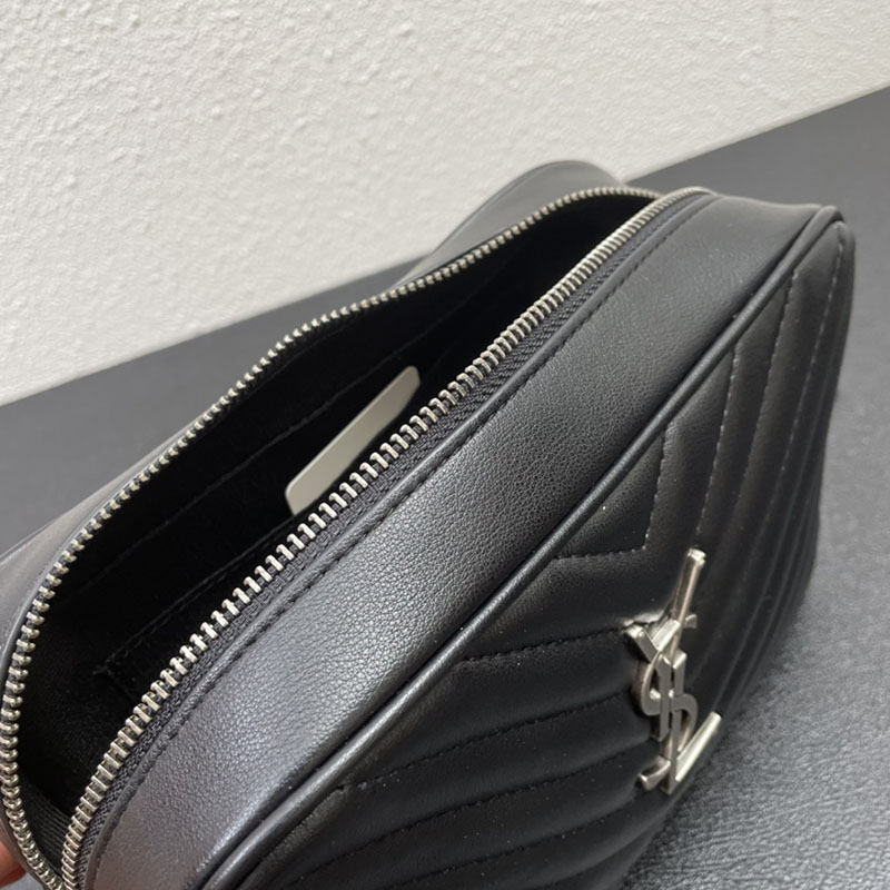 N品 YSL サンローラン ショルダーバッグ ルー カメラバッグ ブラック 761554DV7041000 牛革 シルバー金具 激安優良店 - 画像 (3)