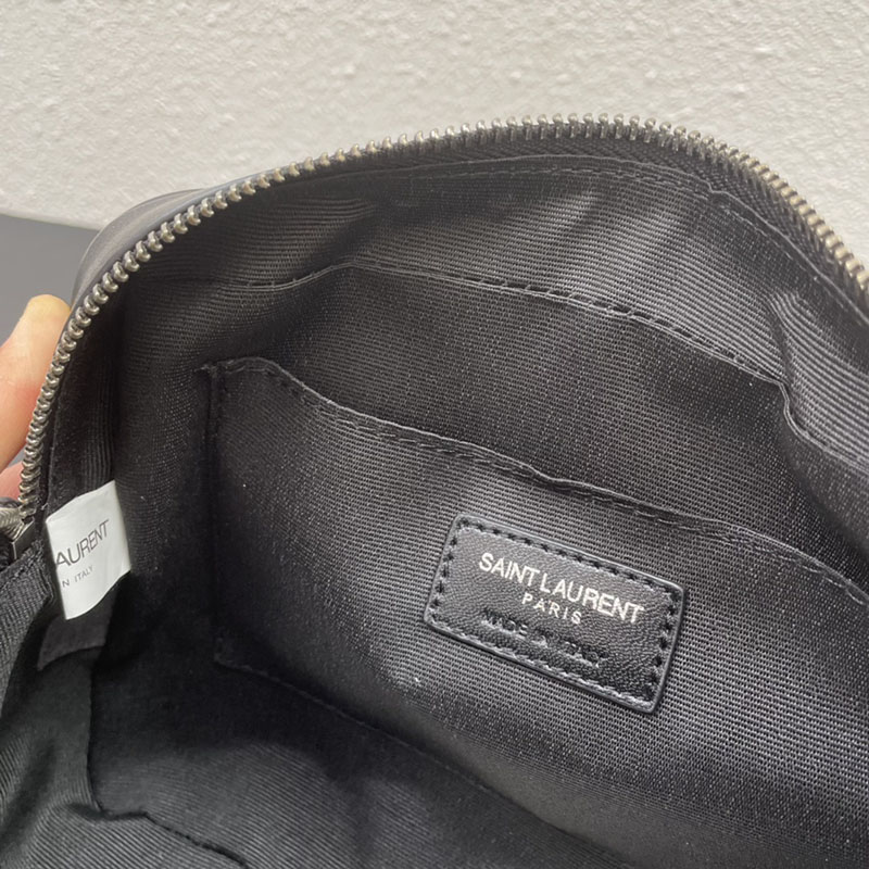 N品 YSL サンローラン ショルダーバッグ ルー カメラバッグ ブラック 761554DV7041000 牛革 シルバー金具 激安優良店 - 画像 (2)